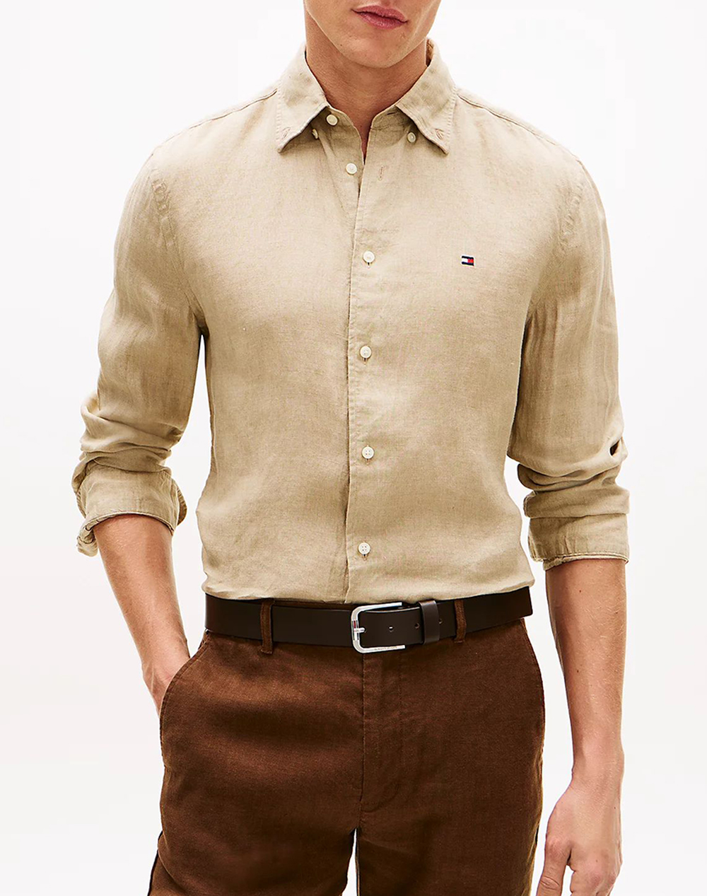 TOMMY HILFIGER PIGMENT DYED LI SOLID RF SHIRT