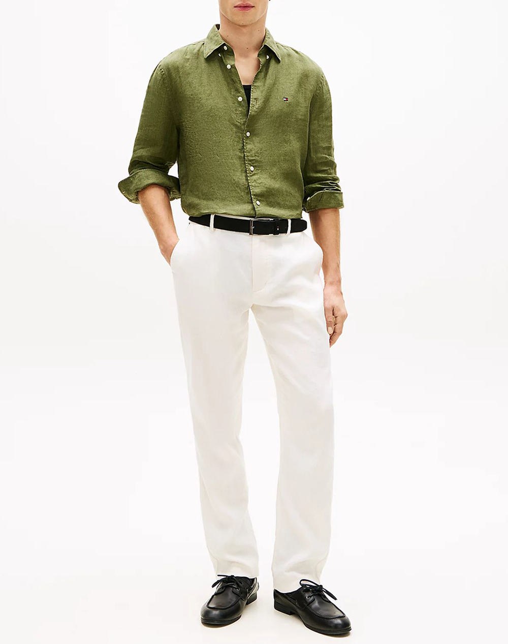 TOMMY HILFIGER PIGMENT DYED LI SOLID RF SHIRT