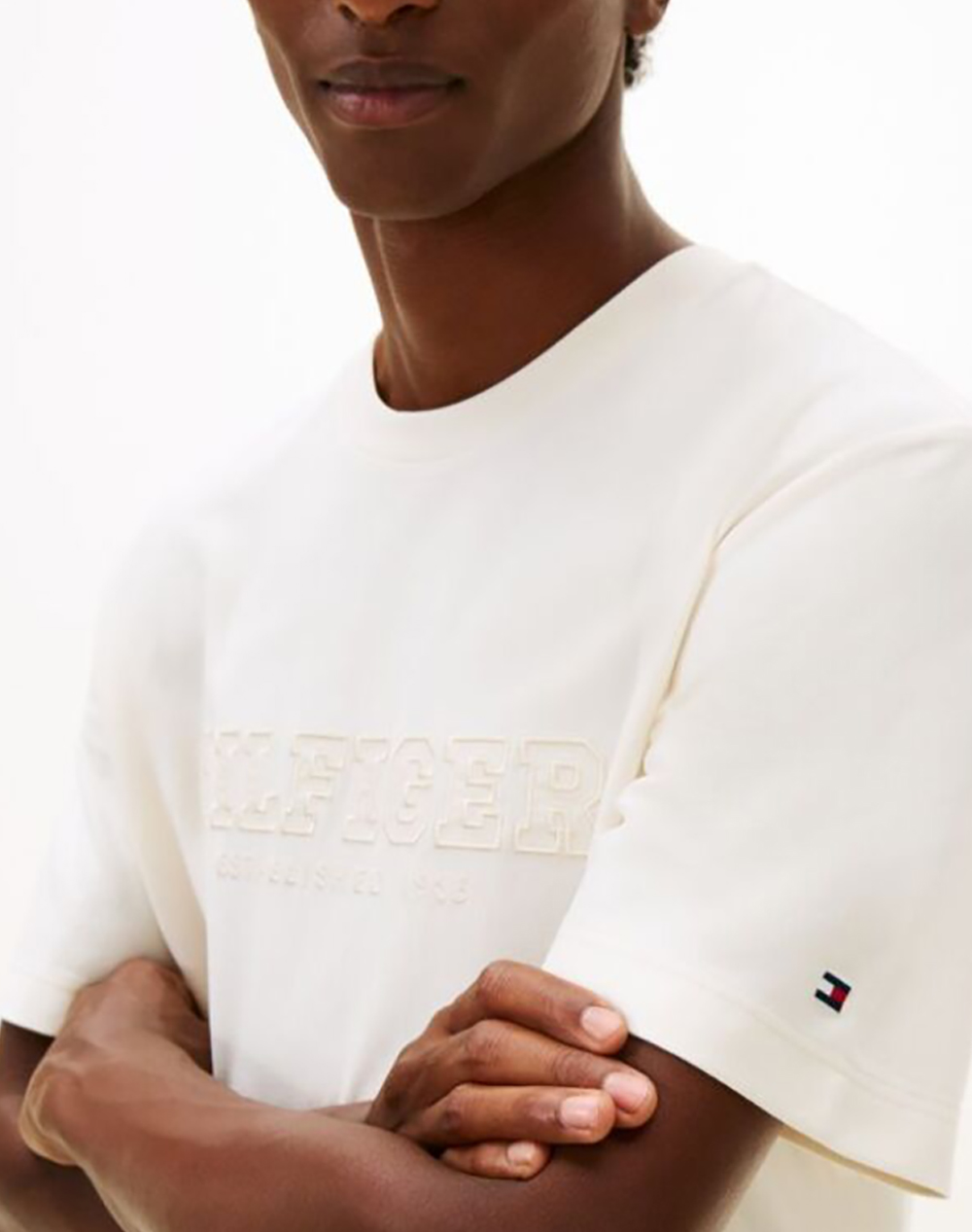 TOMMY HILFIGER MIX MEDIA GRAPHIC TEE