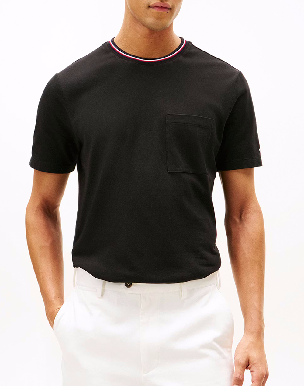 TOMMY HILFIGER RWB POCKET PIQUE TEE