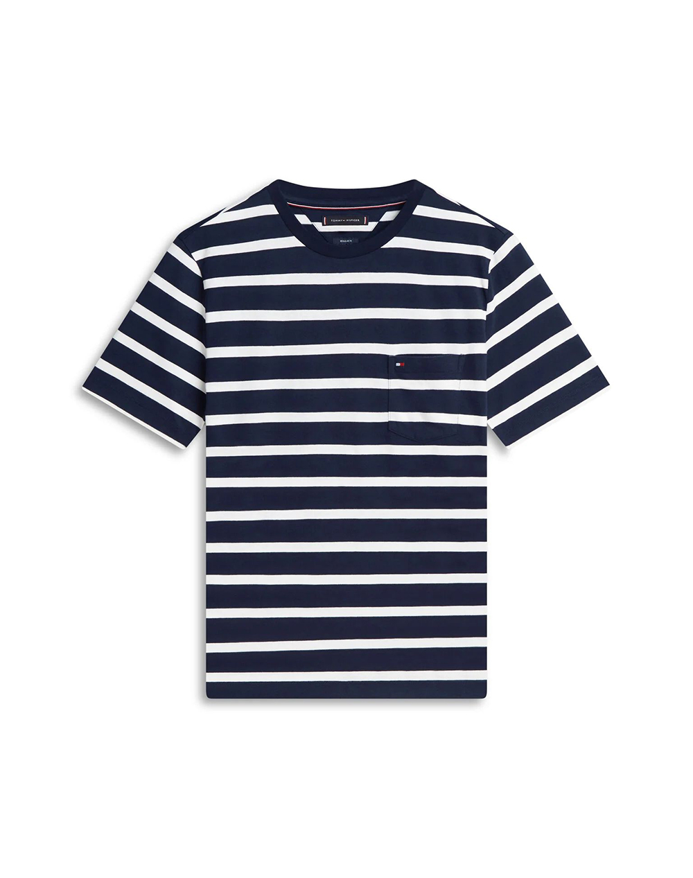 TOMMY HILFIGER ESS REG FIT STRIPE POCKET TEE