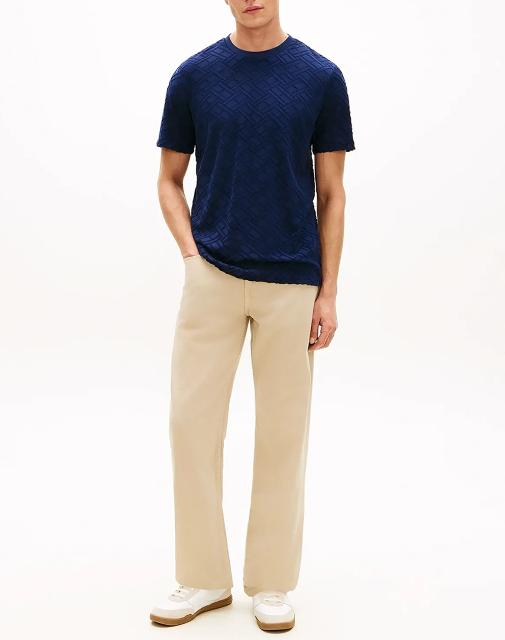 TOMMY HILFIGER AOP FLAG JACQUARD TEE