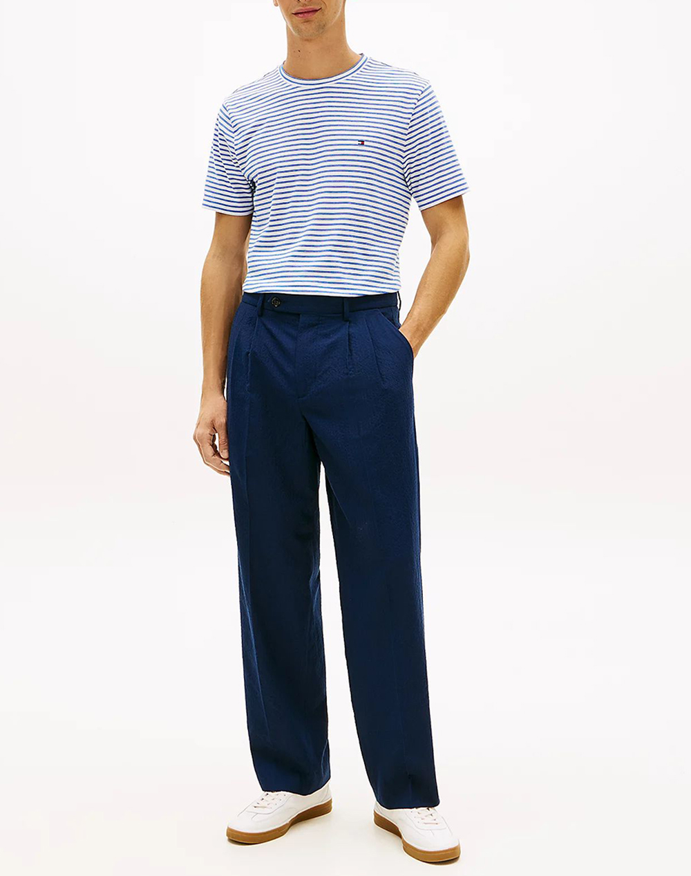 TOMMY HILFIGER ESS SEASONAL REG FIT STRIPE TEE