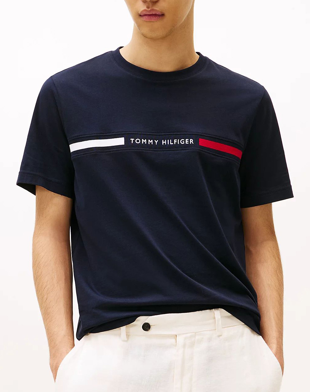 TOMMY HILFIGER HILFIGER CHEST INSERT TEE