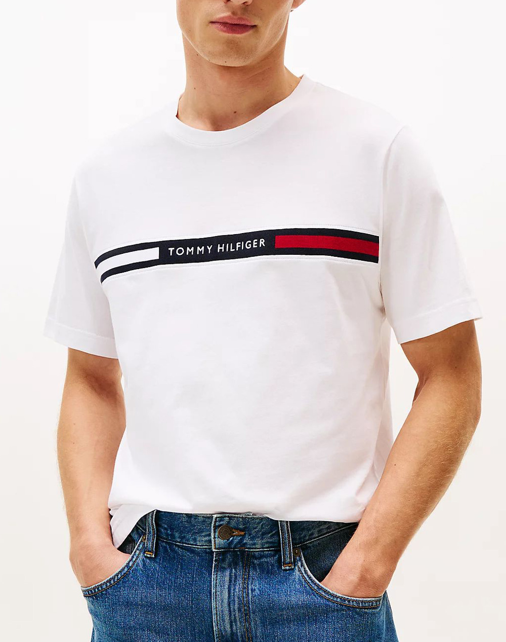 TOMMY HILFIGER HILFIGER CHEST INSERT TEE