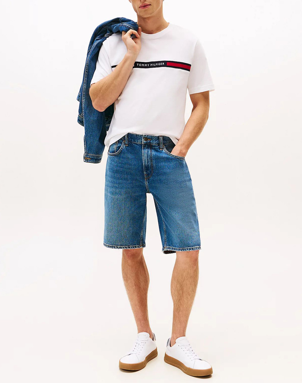 TOMMY HILFIGER HILFIGER CHEST INSERT TEE