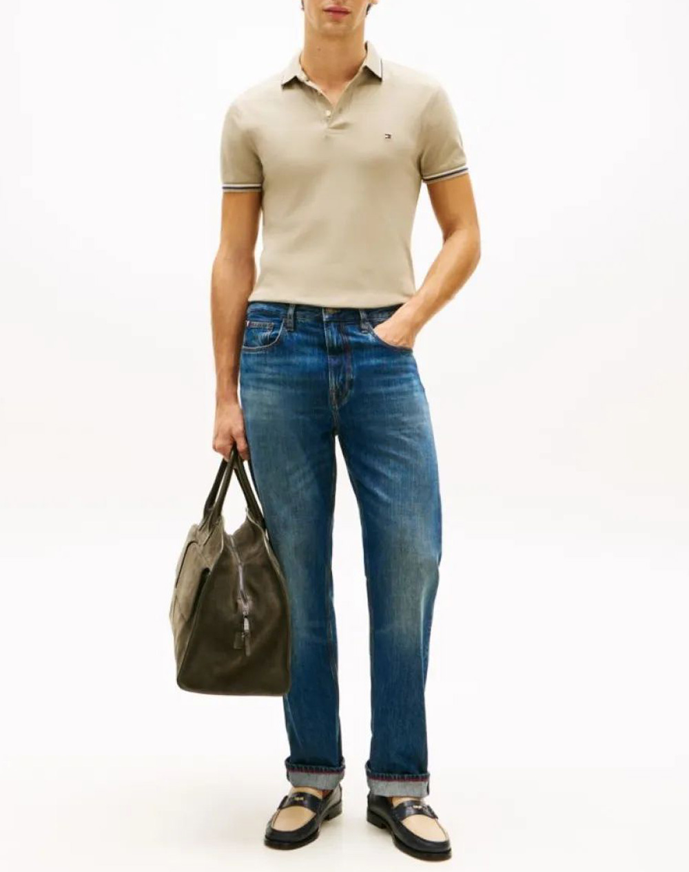 TOMMY HILFIGER TIPPED SLIM FIT SEASONAL POLO