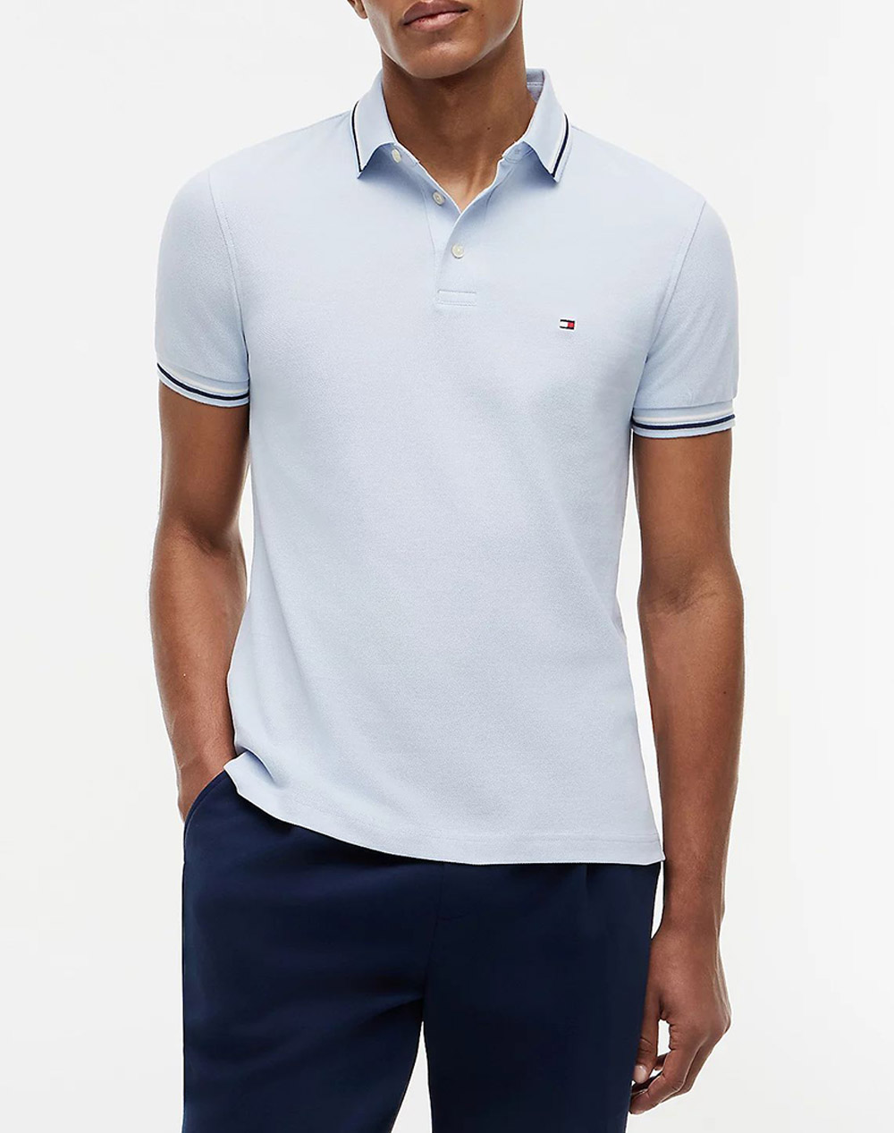 TOMMY HILFIGER TIPPED SLIM FIT SEASONAL POLO