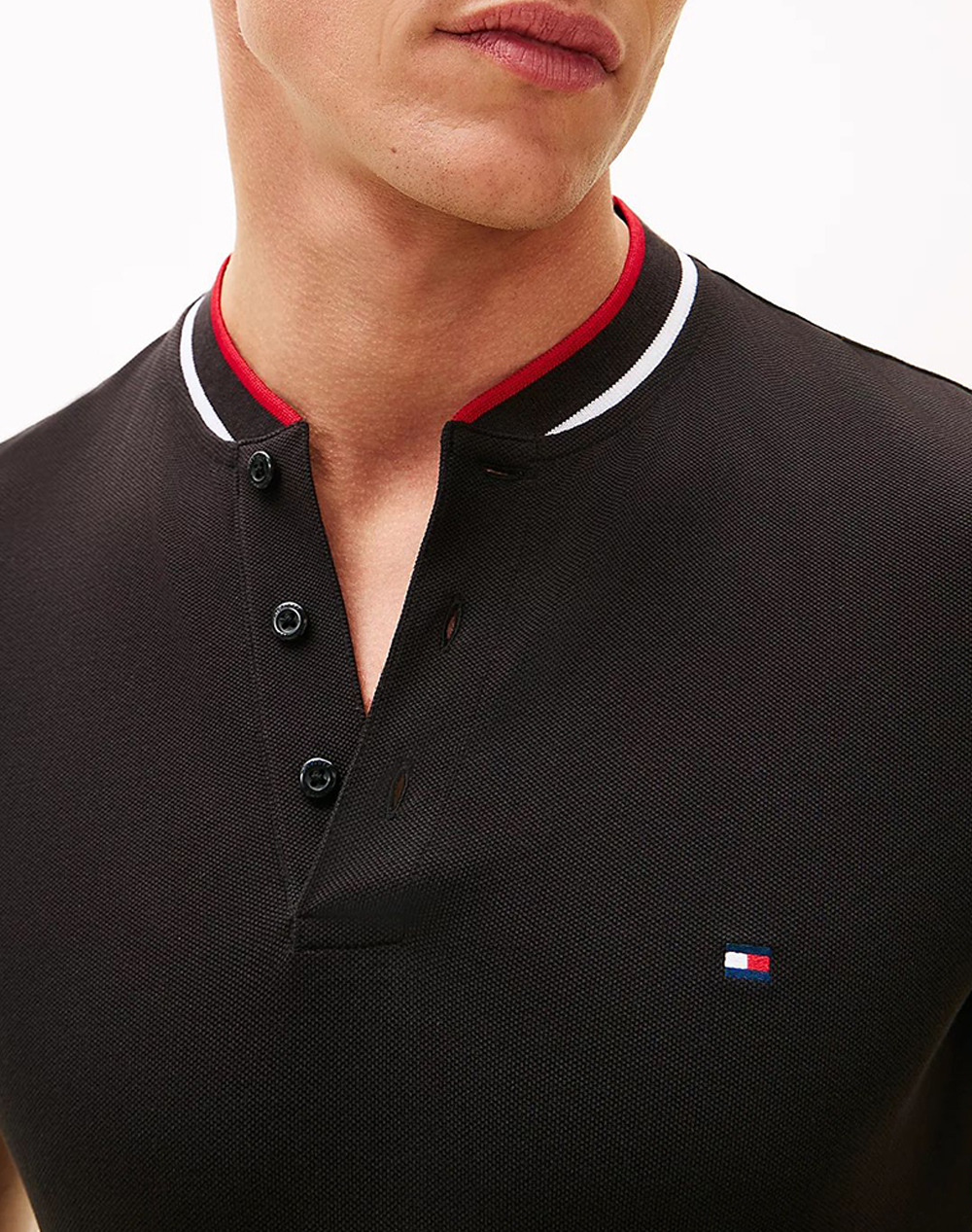 TOMMY HILFIGER MAO RWB TIPPED SLIM POLO