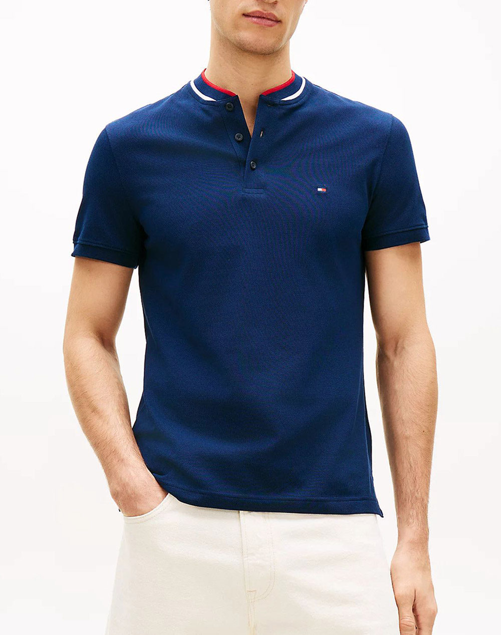 TOMMY HILFIGER MAO RWB TIPPED SLIM POLO