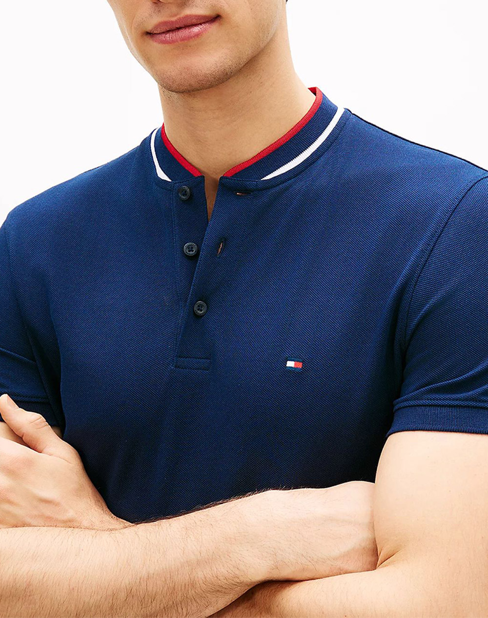 TOMMY HILFIGER MAO RWB TIPPED SLIM POLO