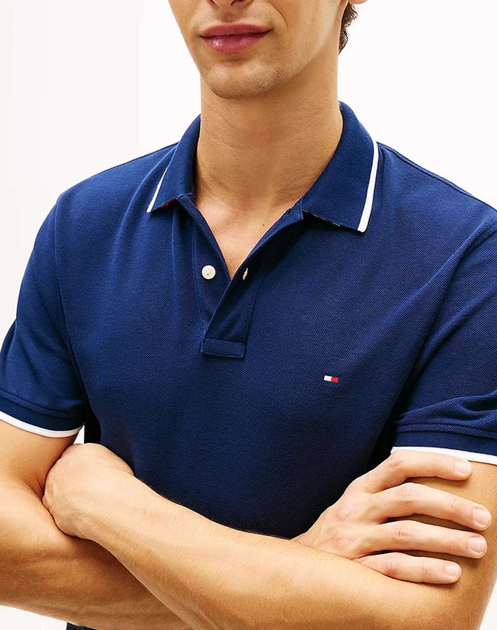 TOMMY HILFIGER PIQUE UNDERCOLLAR REG POLO