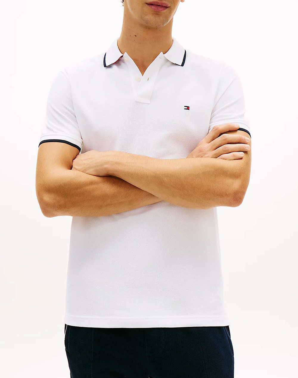TOMMY HILFIGER PIQUE UNDERCOLLAR REG POLO