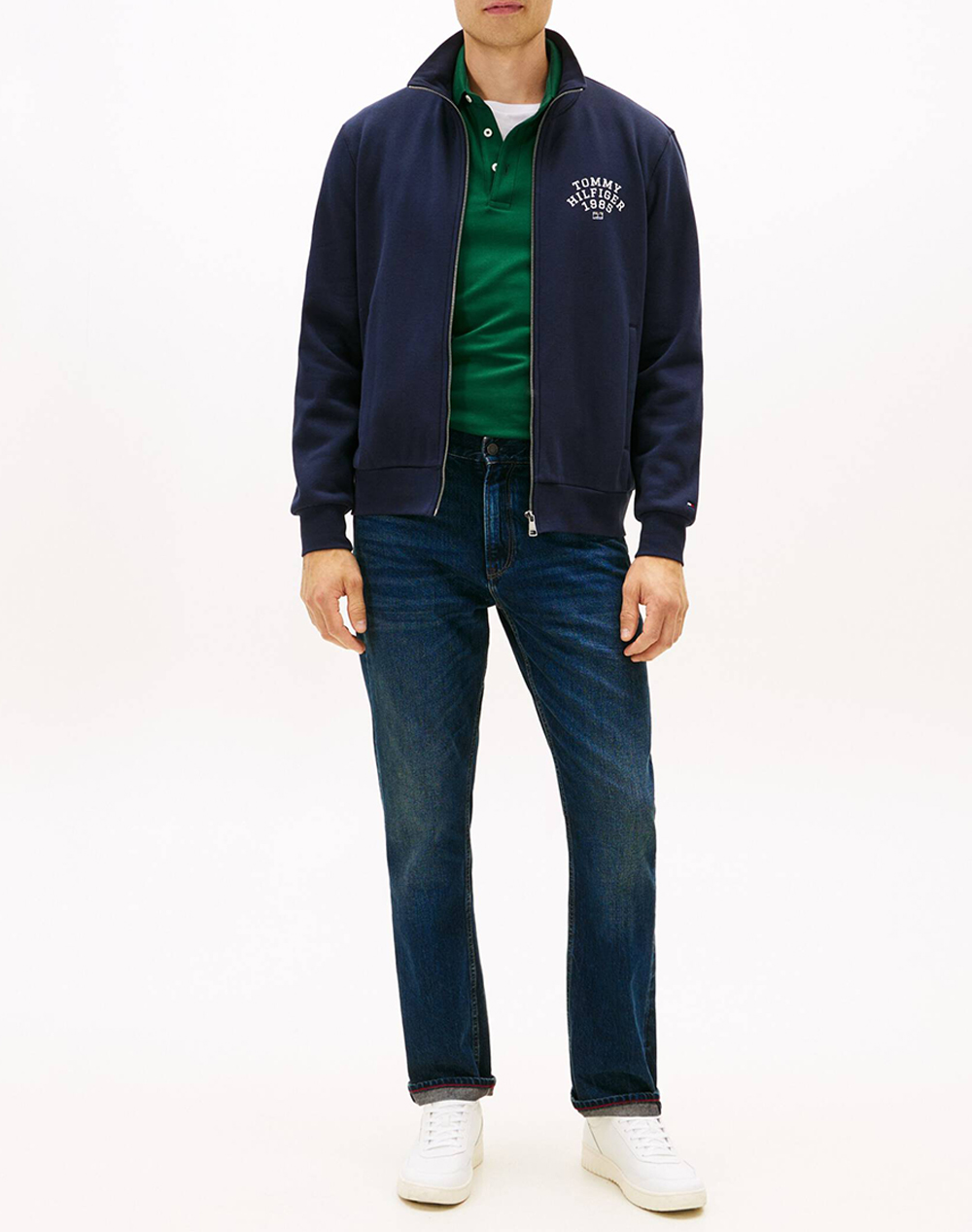 TOMMY HILFIGER HILFIGER ARCH STAND COLLAR ZIP