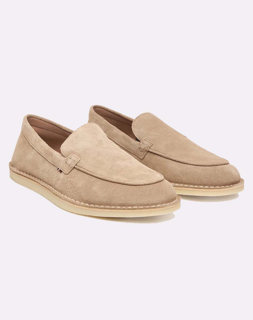 TOMMY HILFIGER HILFIGER STITCHDOWN SUEDE LOAFER