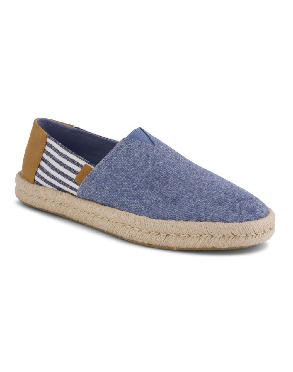 TOMS NVY CHMBRY/STRP MN ALROPE ESP