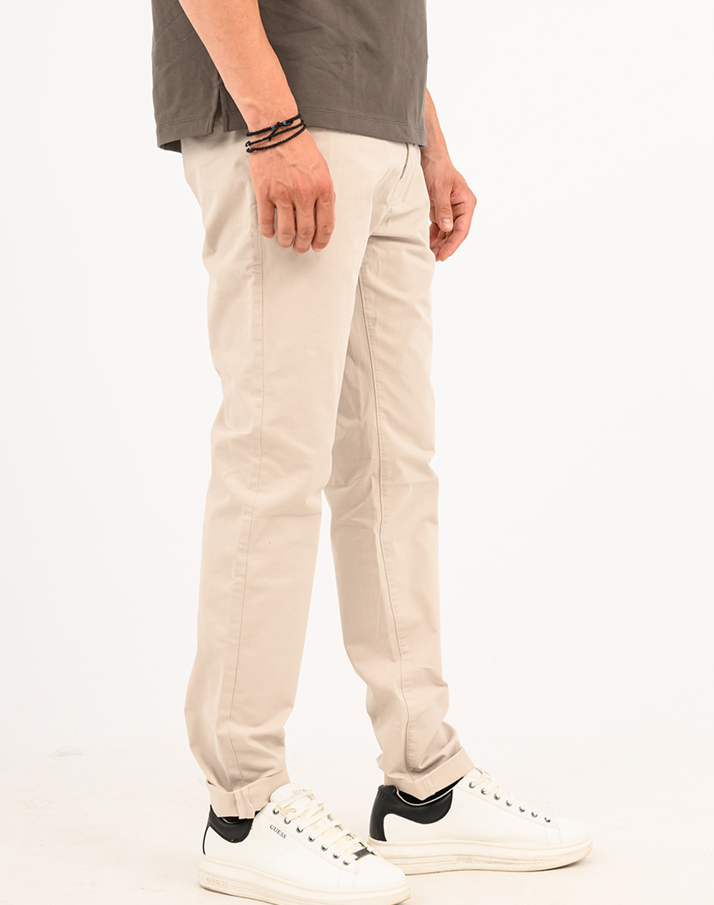 TOM TAILOR SLIM CHINO WITH BELT МЪЖКИ ПАНТАЛОНИ