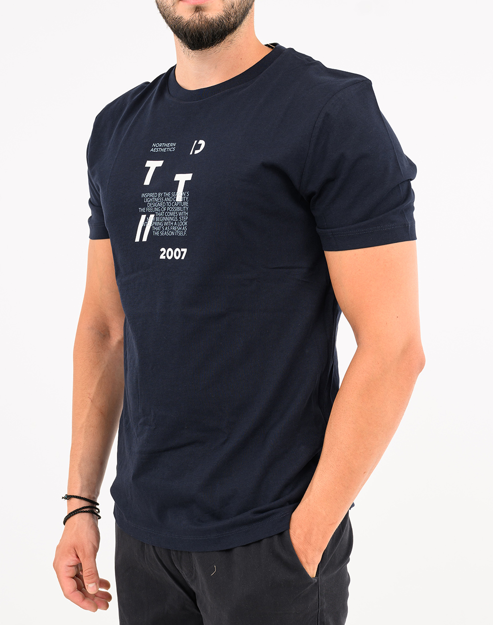 TOM TAILOR PRINTED T-SHIRT MENS BLOUSE