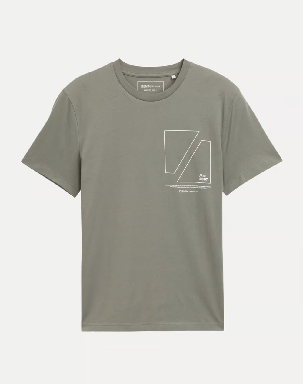 TOM TAILOR PRINTED T-SHIRT MENS BLOUSE