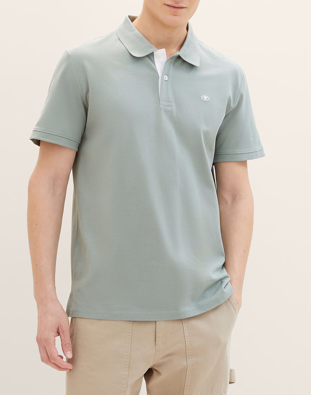 TOM TAILOR BASIC POLO WITH CONTRA МЪЖКА БЛУЗА