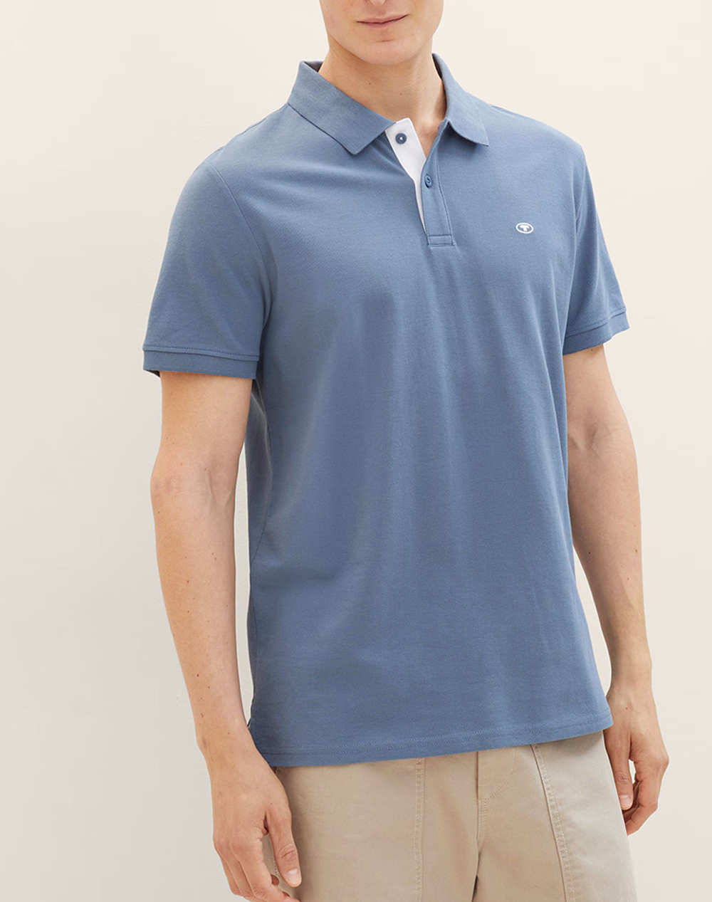 TOM TAILOR BASIC POLO WITH CONTRA МЪЖКА БЛУЗА