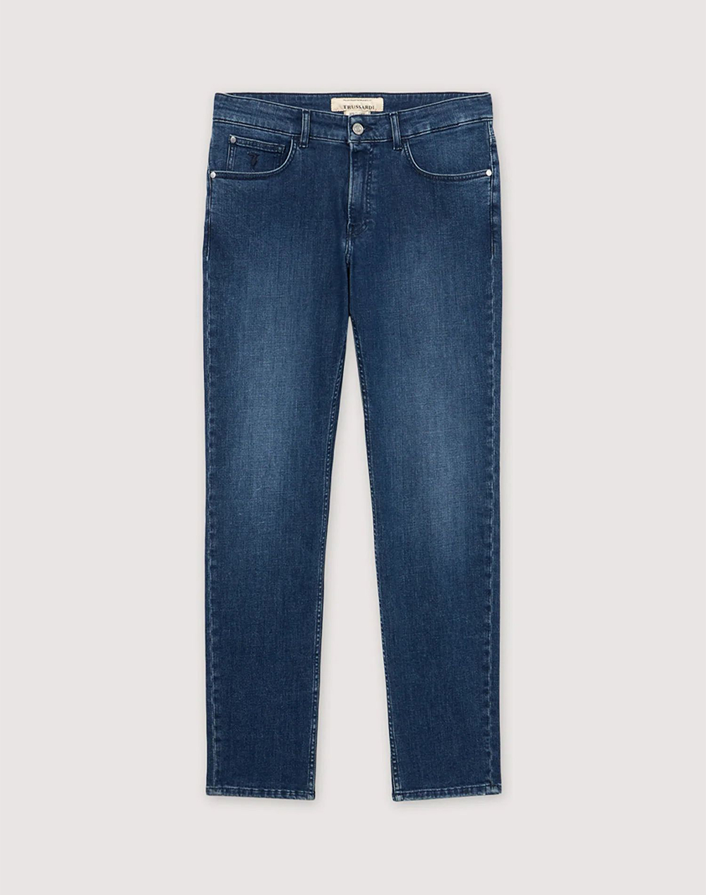 TRUSSARDI 5 POCKET 370 CLOSE - MID SW BLUE DENIM W CHEMICAL