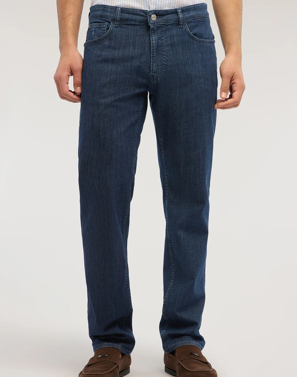 TRUSSARDI 5 POCKET 380 ICON - BLUE STONE WASH LIGHT DENIM
