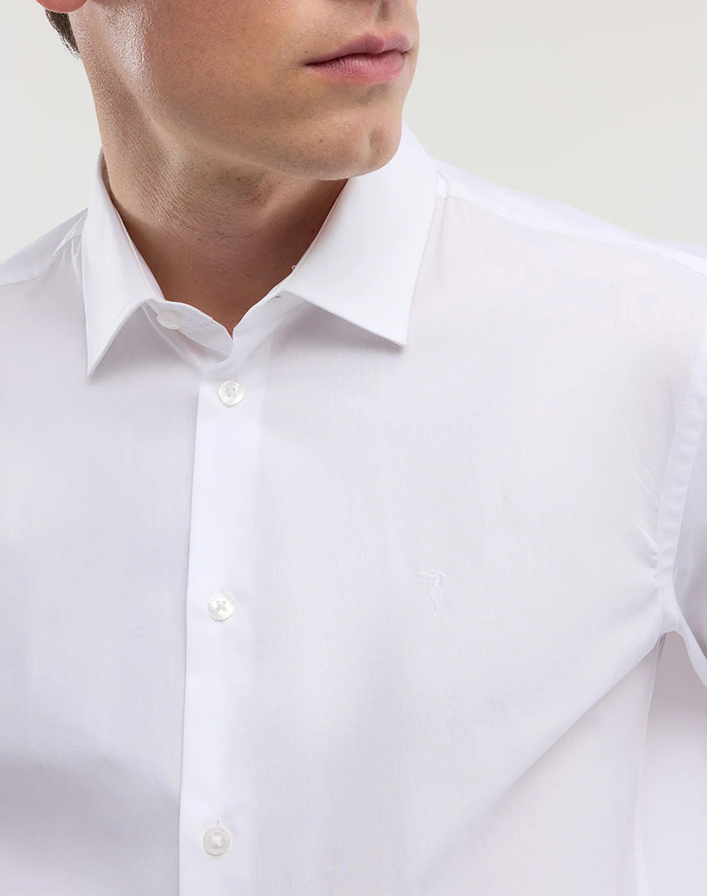 TRUSSARDI REGULAR FIT - POPELINE SHIRT
