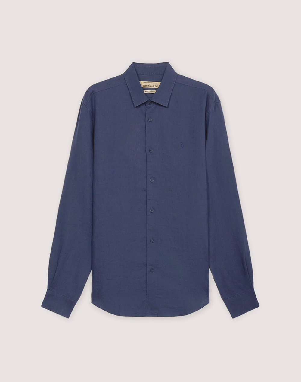 TRUSSARDI REGULAR FIT SHIRT - LINEN