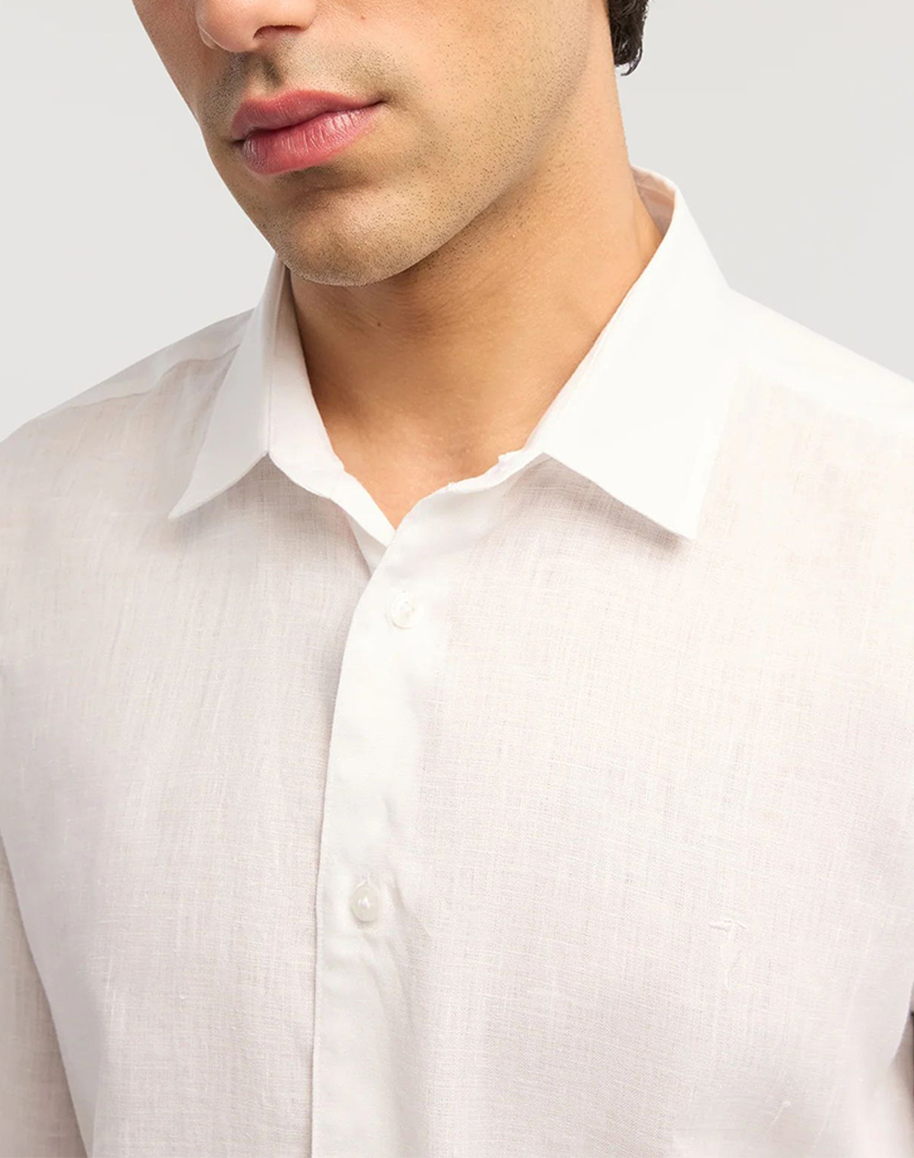 TRUSSARDI REGULAR FIT SHIRT - LINEN