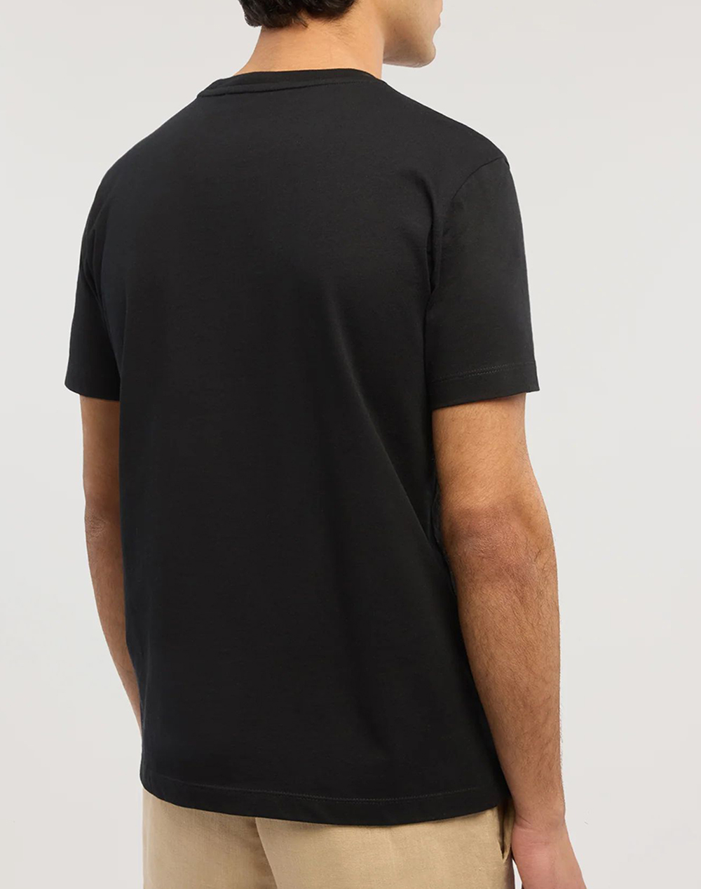 TRUSSARDI REGULAR FIT CHROMED GREYHOUND T-SHIRT