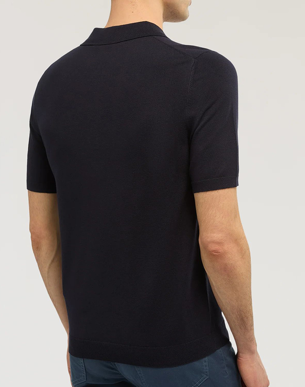 TRUSSARDI POLO SWEATER - VISCOSE YARN