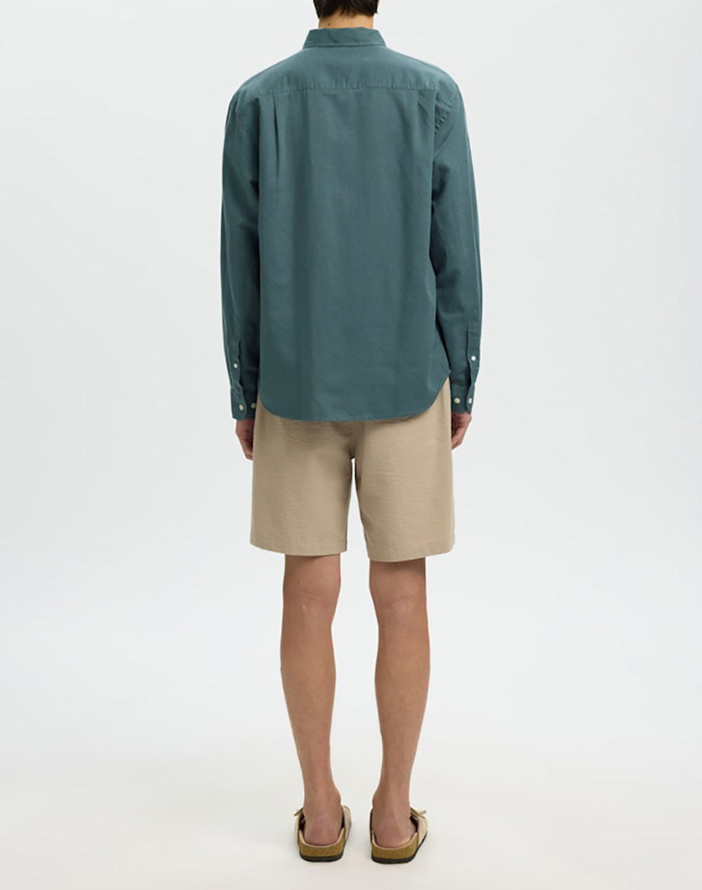 SELECTED SLHREGCLAY LINEN BLEND BD LS SHIRT