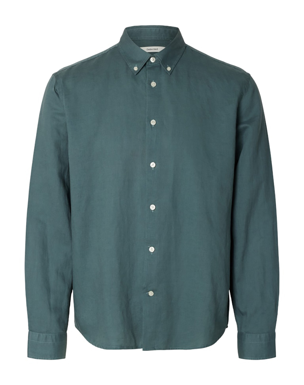 SELECTED SLHREGCLAY LINEN BLEND BD LS SHIRT