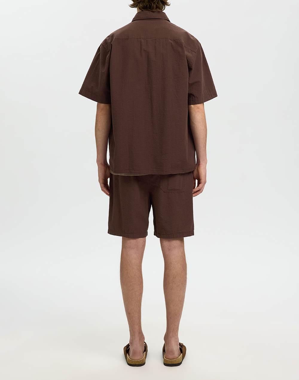 SELECTED SLHRLXSTUART SEERSUCKER SS SHIRT