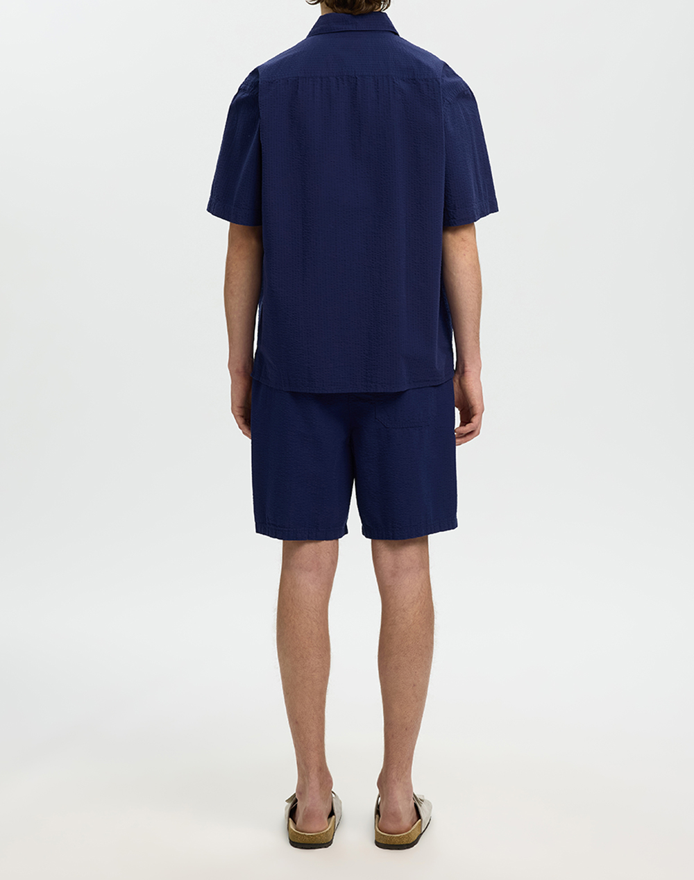 SELECTED SLHRLXSTUART SEERSUCKER SS SHIRT
