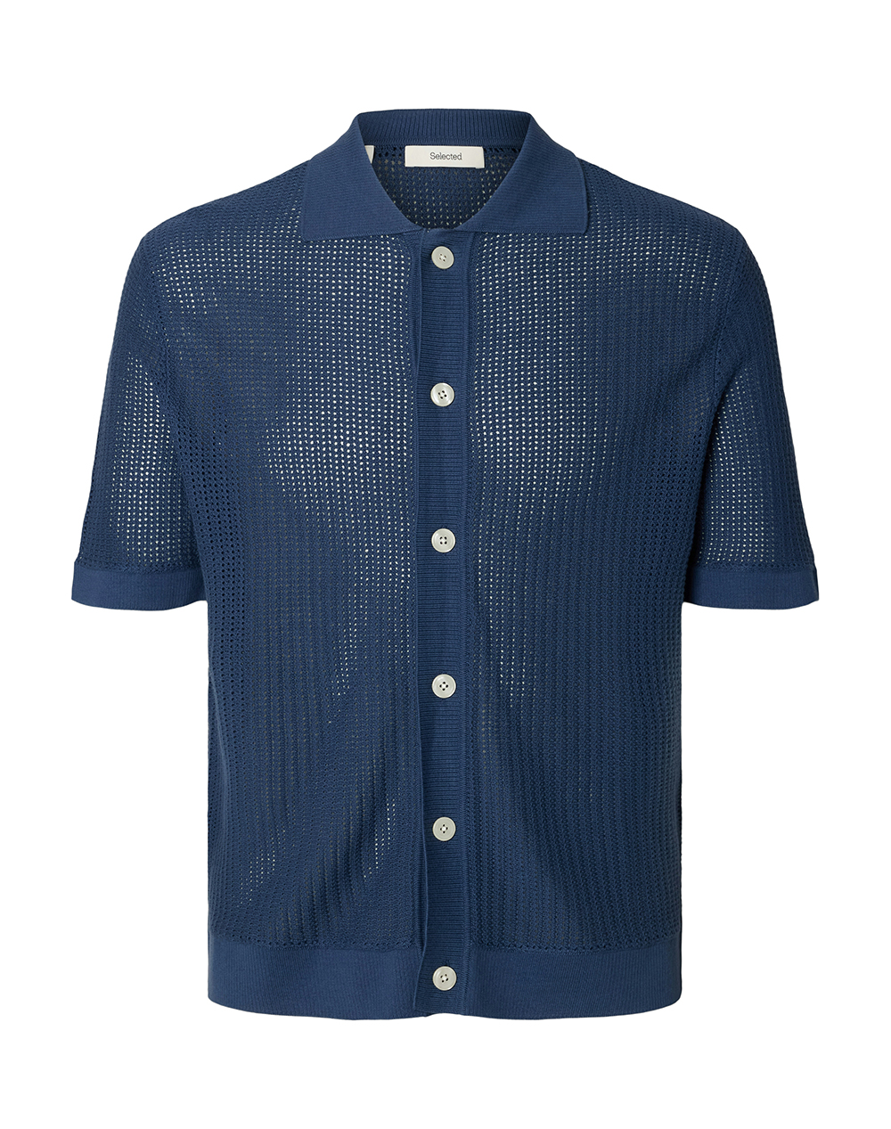 SEL SLHSHANE SS OPEN STRUC POLO CARDIGAN