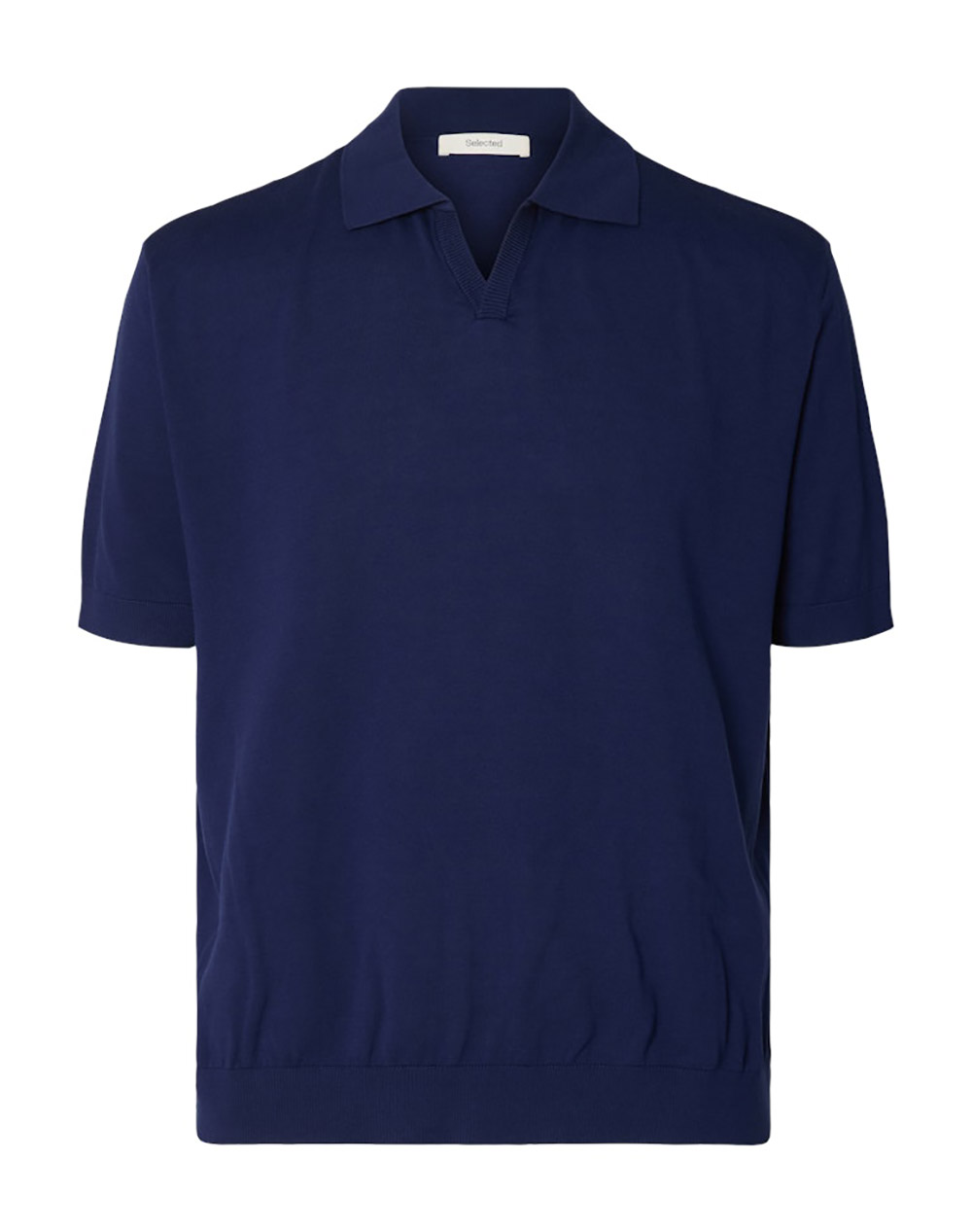 SELECTED SLHTORINO SS KNIT RELAXED OPEN POLO