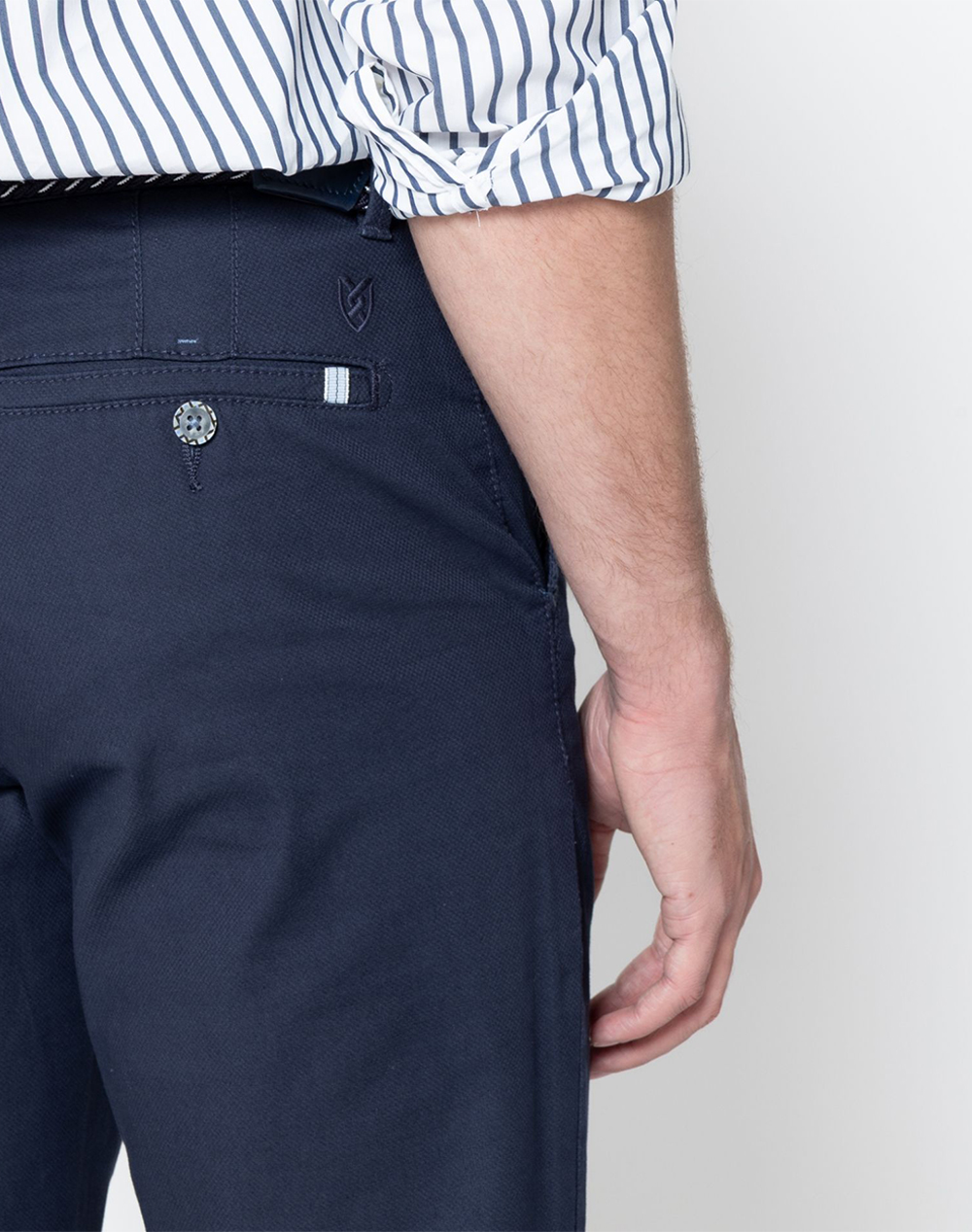 THE BOSTONIANS TROUSERS CHINOS DOBBY REGULAR FIT