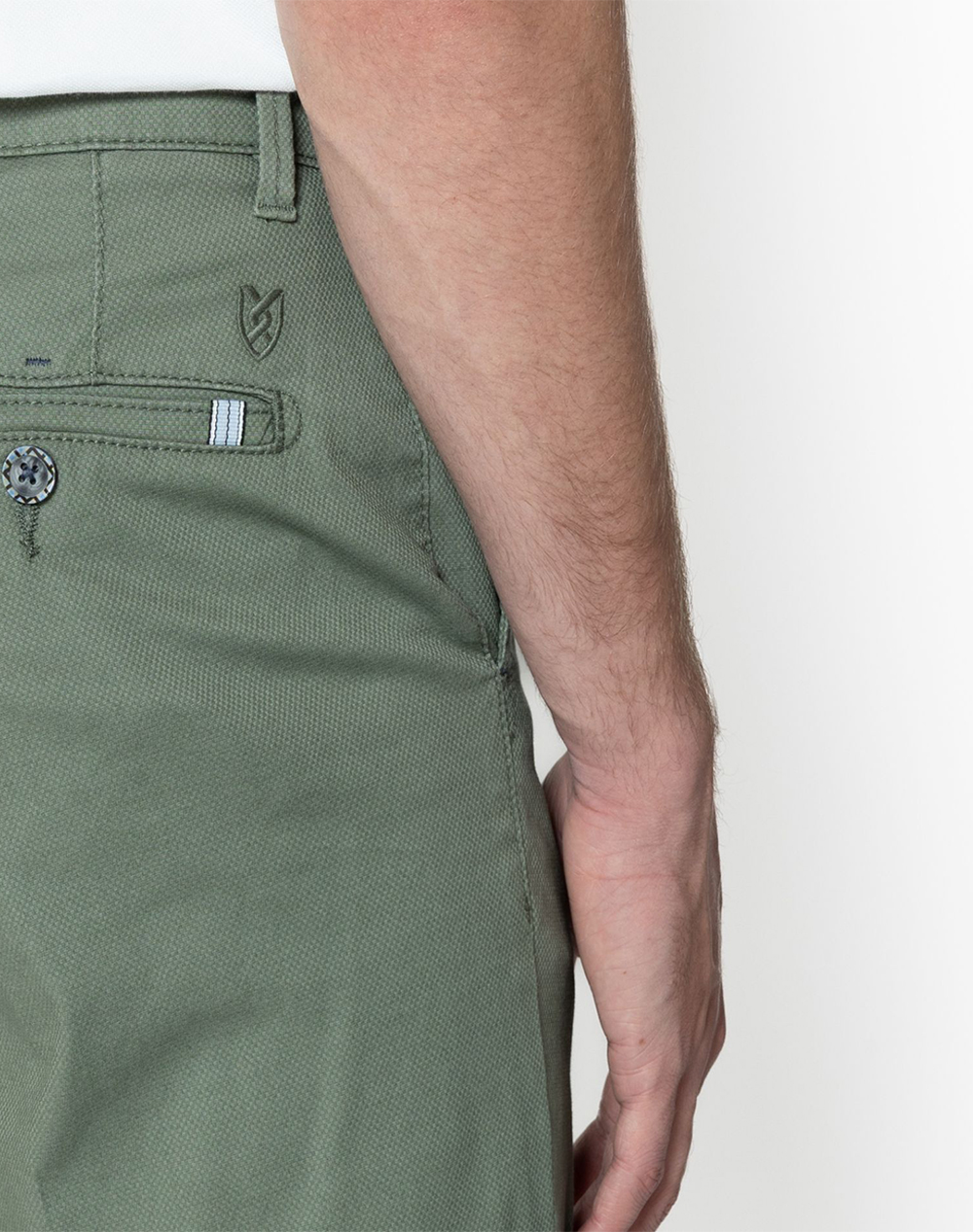THE BOSTONIANS TROUSERS CHINOS DOBBY REGULAR FIT