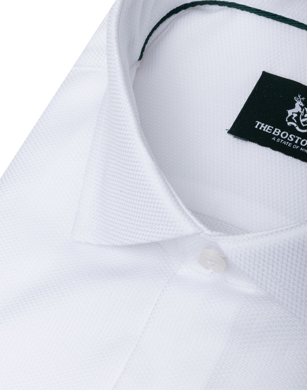 THE BOSTONIANS SHIRT DOBBY CUSTOM FIT Semi-Rex Custom Fit