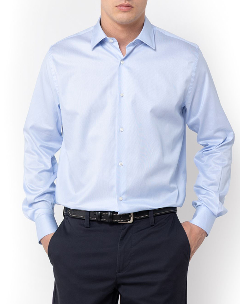 THE BOSTONIANS РИЗА DOBBY CUSTOM FIT Semi-Rex Custom Fit
