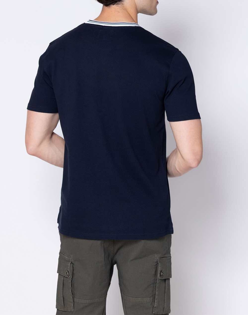 THE BOSTONIANS BLOUSE T-SHIRT PIQUE WAFFLE REGULAR FIT