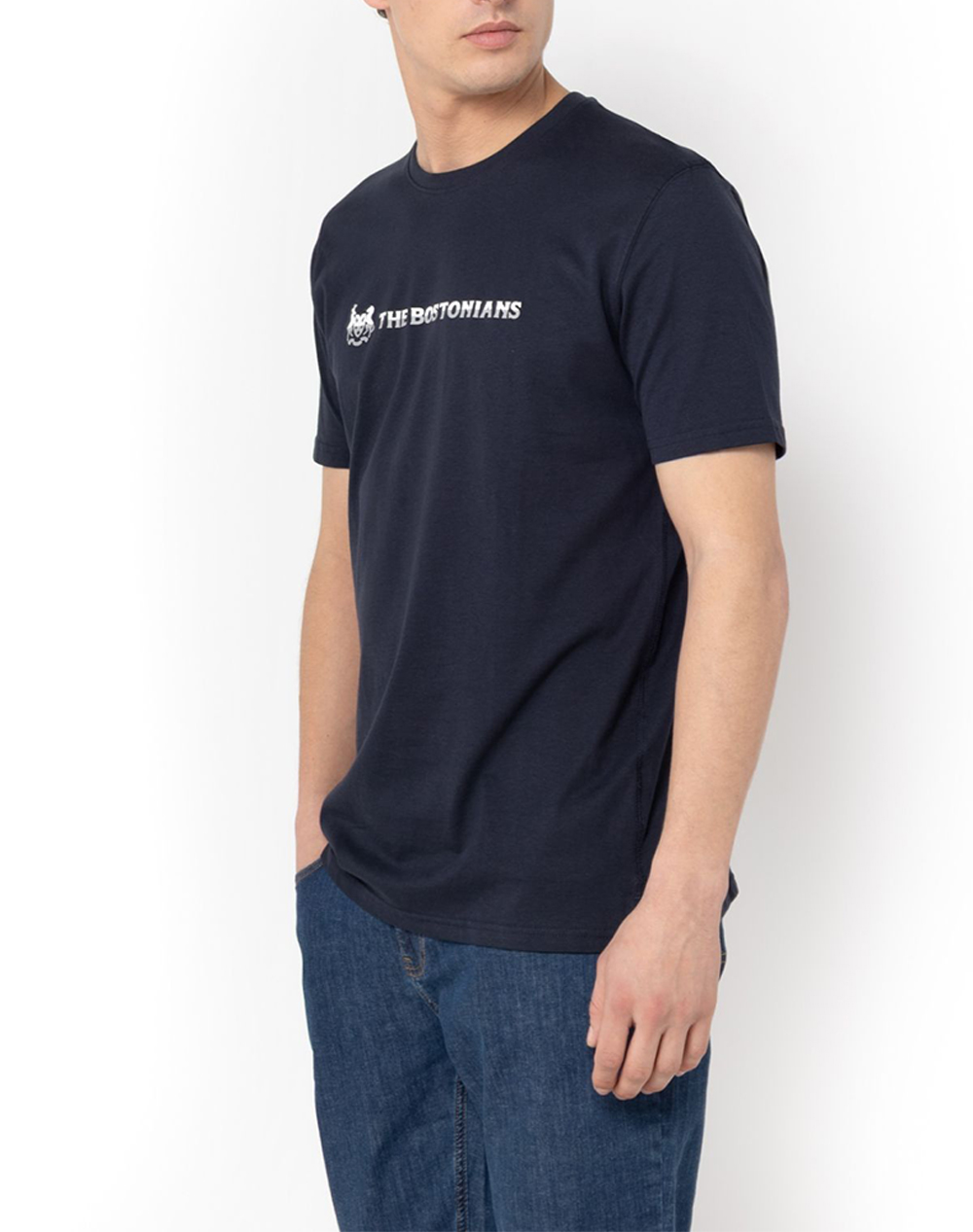 THE BOSTONIANS  BLOUSE T-SHIRT TWO-TONE LOGO REGULAR