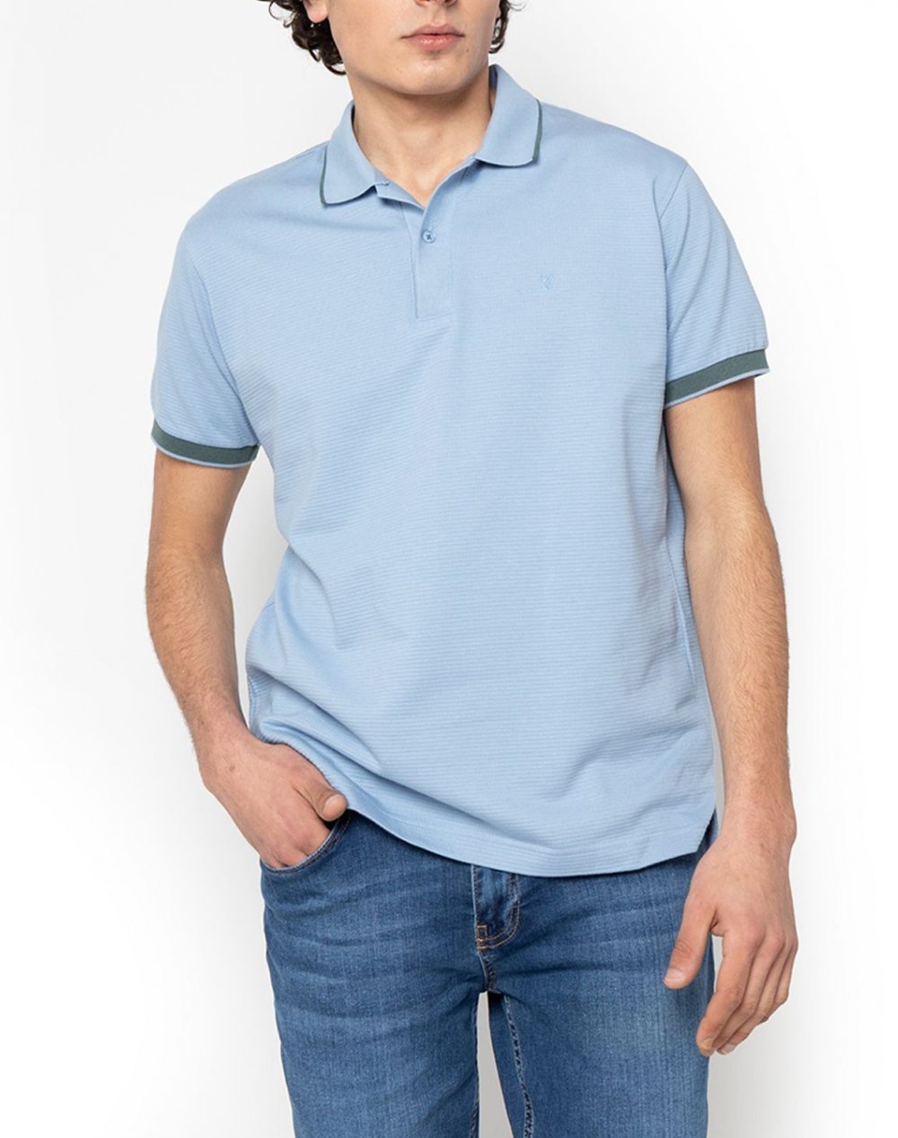 THE BOSTONIANS БЛУЗА POLO PIQUE WAFFLE REGULAR FIT