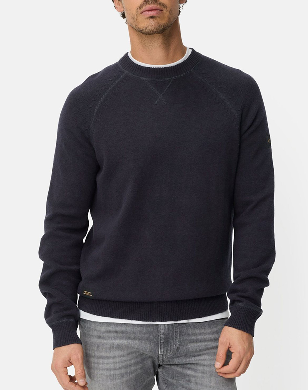 CAMEL ПЛЕТЕНА БЛУЗА crew neck