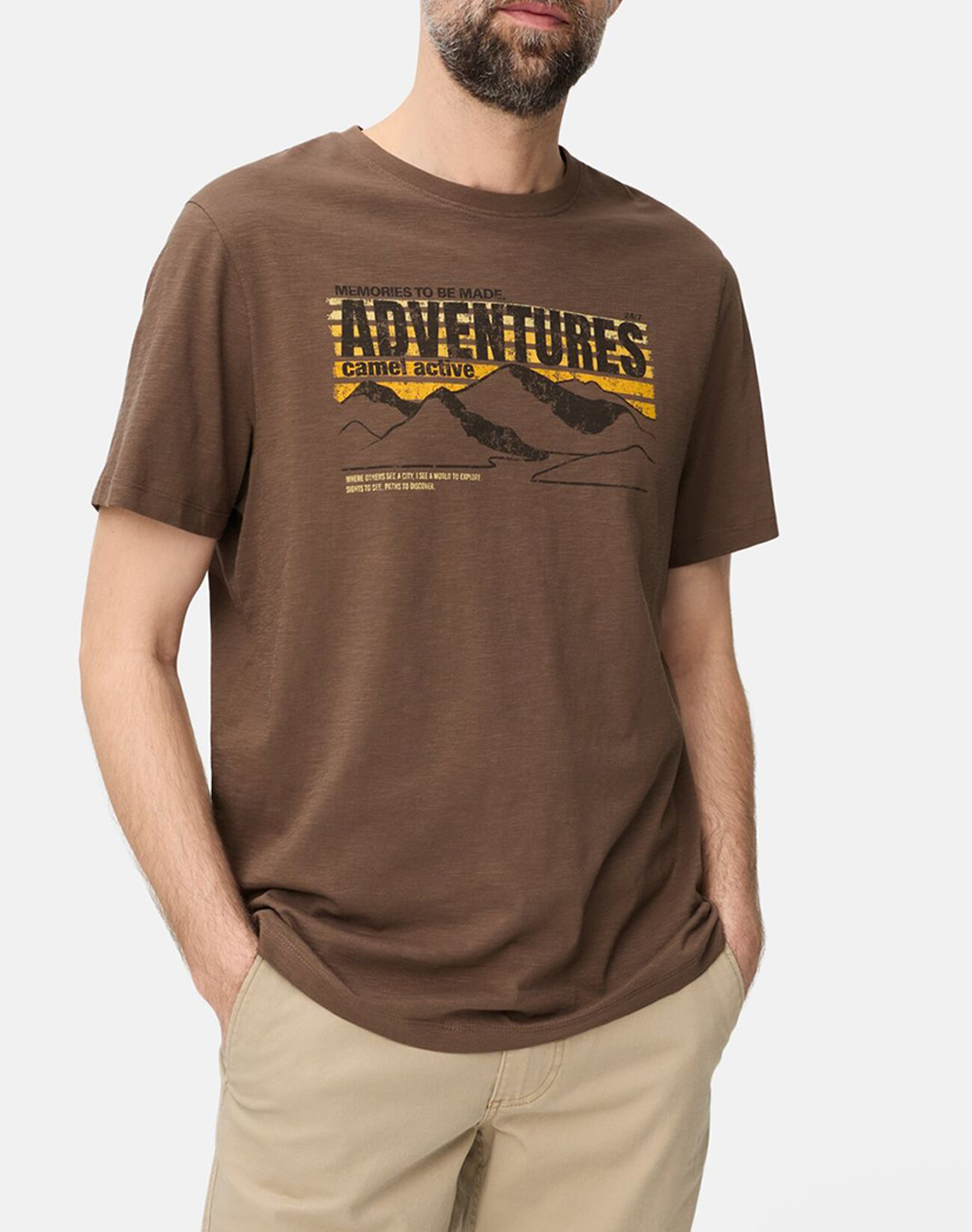 CAMEL T-Shirt Κ.Μ. Printed