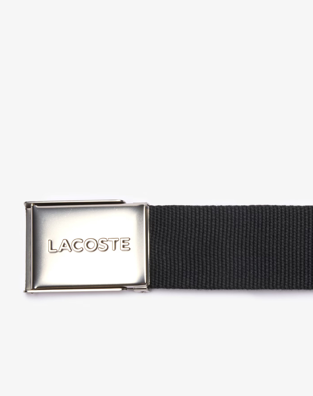 LACOSTE MENS BELT 40mm WOVEN STRAP IN KIT