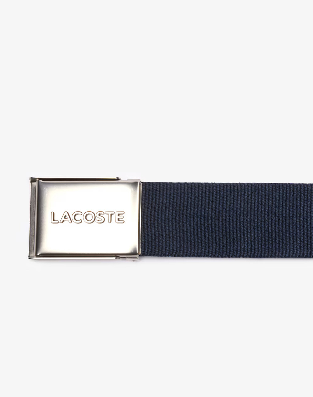 LACOSTE MENS BELT 40mm WOVEN STRAP IN KIT