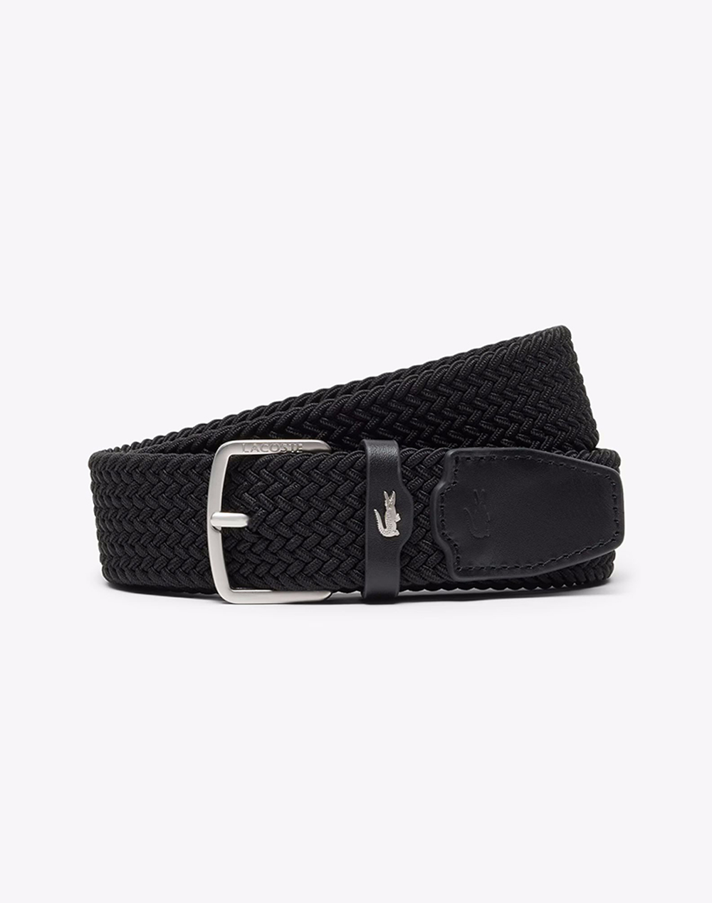LACOSTE MENS BELT35 STRETCH WOWEN BELT